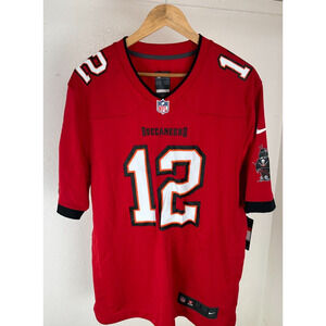 Nike NFL Tampa Bay Buccaneers Tom Brady 12 Home Game Jersey On Field Size Large